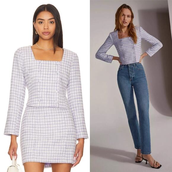 Favorite Daughter The Dasha Top in Lilac 12 - Picture 1 of 12